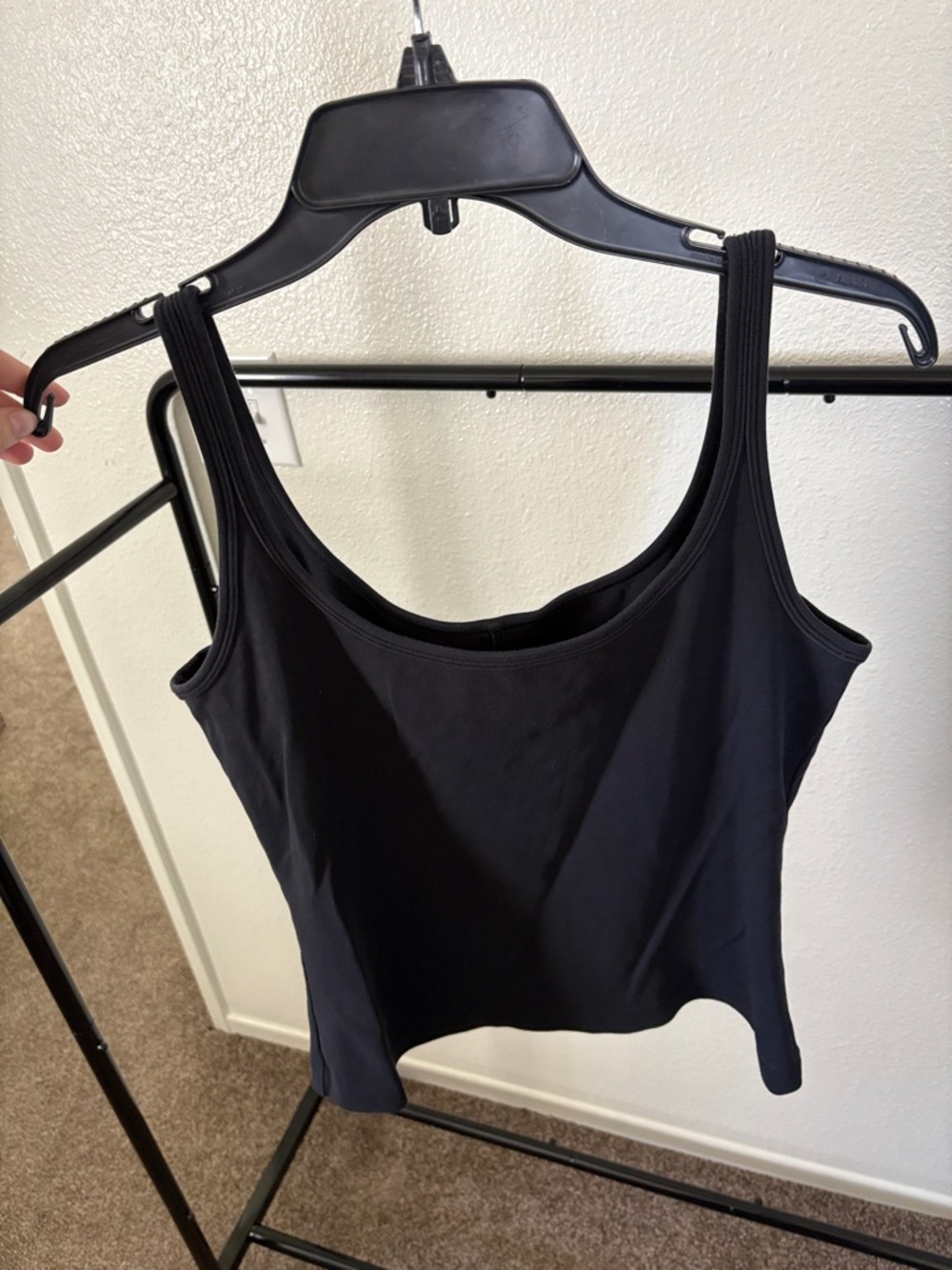 Lululemon Cotton Plain Black Tank